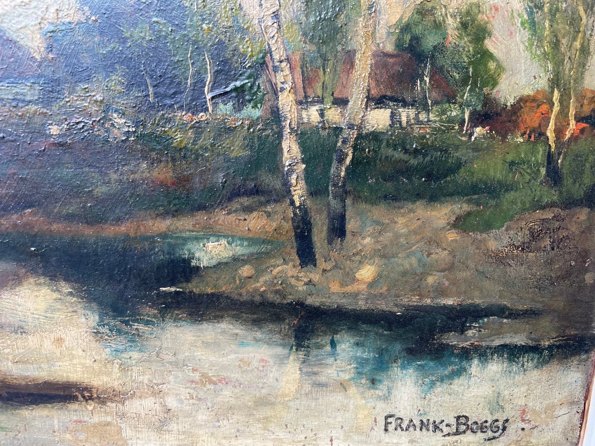 Frank BOGGS (1855 - 1926) - Huile Sur Panneau-photo-4